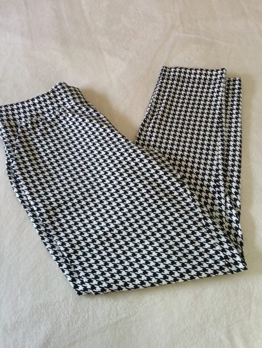 Women's Black & White Houndstooth Pants d & co. NWOT